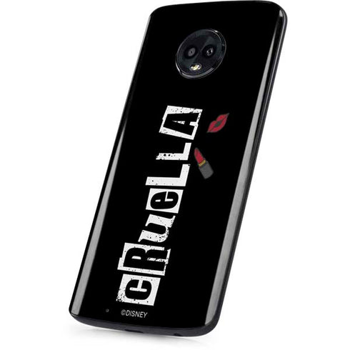 Disney Cruella (2021) Logo and Lipstick Moto G6 Skin