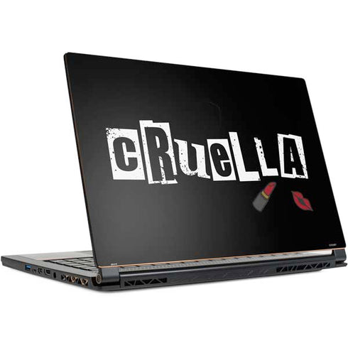 Disney Cruella (2021) Logo and Lipstick MSI GS65 Stealth Laptop Skin