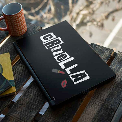 Disney Cruella (2021) Logo and Lipstick MSI GS65 Stealth Laptop Skin