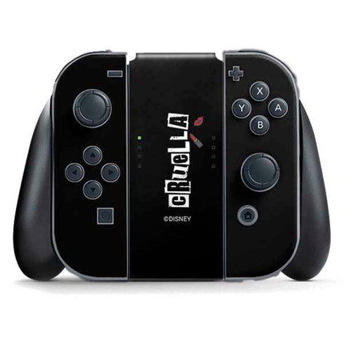 Disney Cruella (2021) Logo and Lipstick Nintendo Switch (2017-2021) Joy-Con Controller Skin
