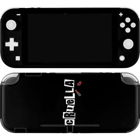 Disney Cruella (2021) Logo and Lipstick Nintendo Switch Lite Skin