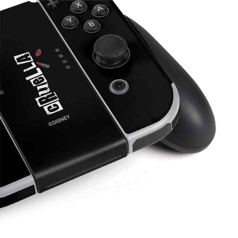 Disney Cruella (2021) Logo and Lipstick Nintendo Switch OLED (2021) Skin