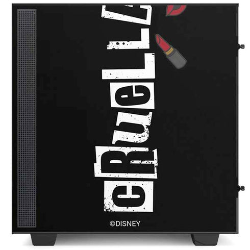 Disney Cruella (2021) Logo and Lipstick NZXT H510 Compact ATX Mid-Tower Case Skin