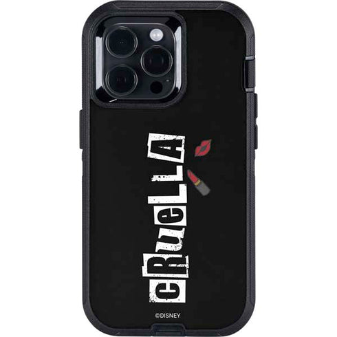 Disney Cruella (2021) Logo and Lipstick Otterbox Defender iPhone Skin