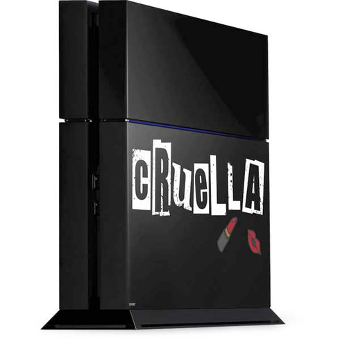 Disney Cruella (2021) Logo and Lipstick PS4 Console Skin