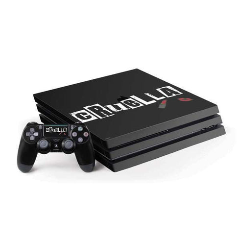Disney Cruella (2021) Logo and Lipstick PS4 Pro Bundle Skin