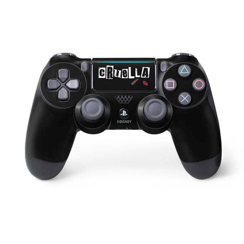 Disney Cruella (2021) Logo and Lipstick PS4 Pro/Slim Controller Skin