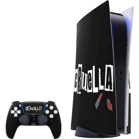 Disney Cruella (2021) Logo and Lipstick PS5 Bundle Skin