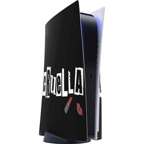 Disney Cruella (2021) Logo and Lipstick PS5 Console Skin