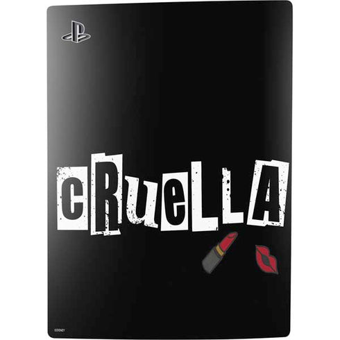 Disney Cruella (2021) Logo and Lipstick PS5 Console Skin