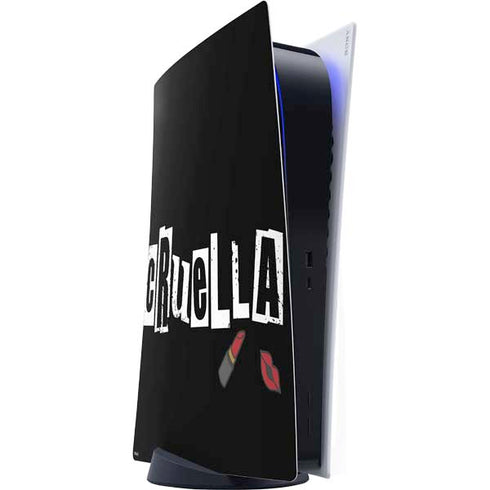 Disney Cruella (2021) Logo and Lipstick PS5 Digital Edition Console Skin