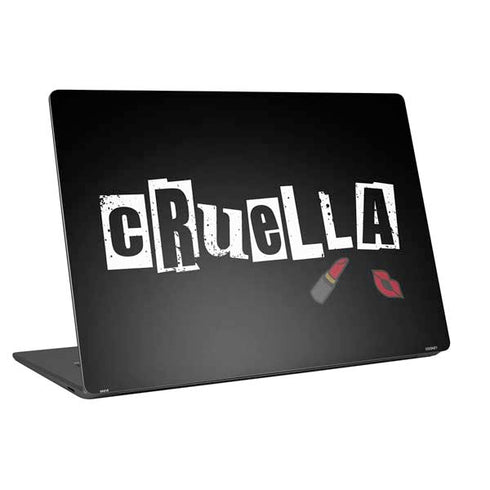 Disney Cruella (2021) Logo and Lipstick Universal Laptop 12in (9.8 x 6.8in) Skin