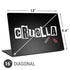 Disney Cruella (2021) Logo and Lipstick Universal Laptop 16in (13 x 9.4in) Skin