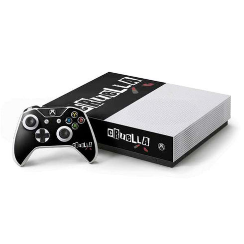 Disney Cruella (2021) Logo and Lipstick Xbox One S All-Digital Edition Bundle Skin