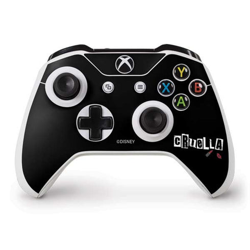 Disney Cruella (2021) Logo and Lipstick Xbox One S Controller Skin