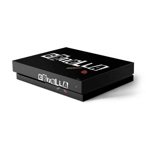 Disney Cruella (2021) Logo and Lipstick Xbox One X Console Skin