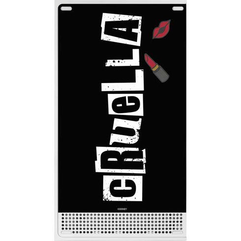 Disney Cruella (2021) Logo and Lipstick Xbox Series S Console Skin