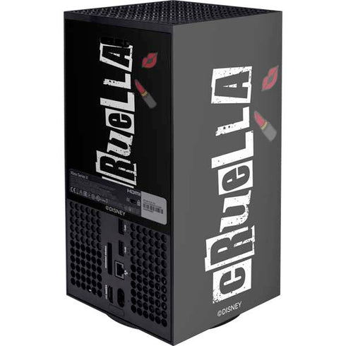 Disney Cruella (2021) Logo and Lipstick Xbox Series X Console Skin