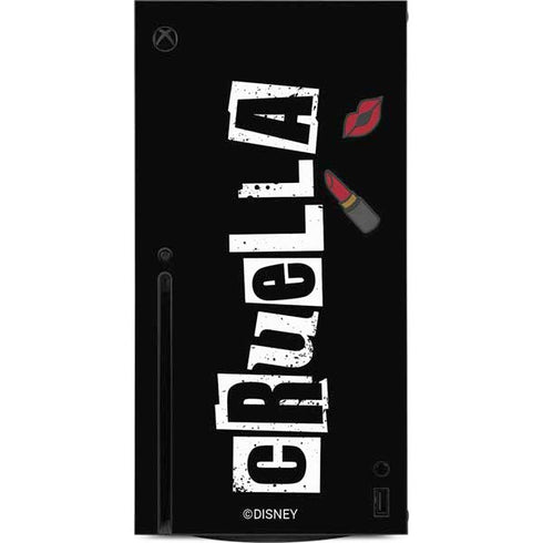 Disney Cruella (2021) Logo and Lipstick Xbox Series X Console Skin