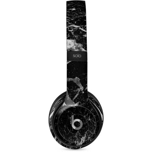 Crushed Black Beats Solo 2 Wired Skin