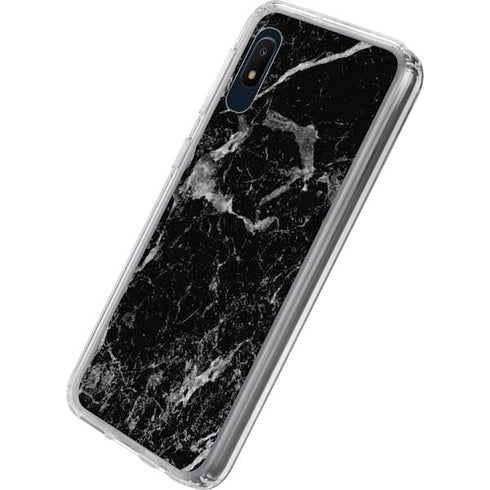 Crushed Black Galaxy A10e Clear Case