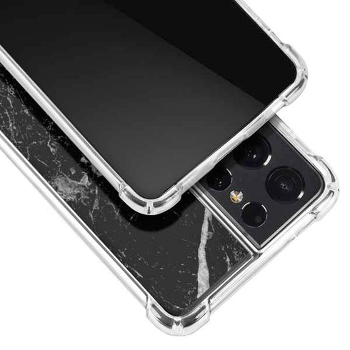 Crushed Black Galaxy S21 Ultra 5G Clear Case
