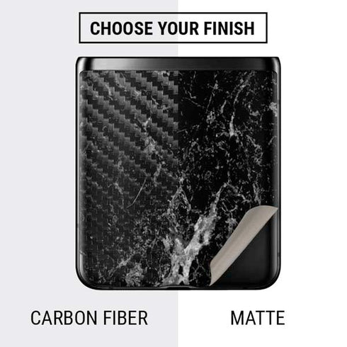 Crushed Black Galaxy Z Flip Skin