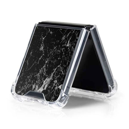 Crushed Black Galaxy Z Flip5 5G Clear Case
