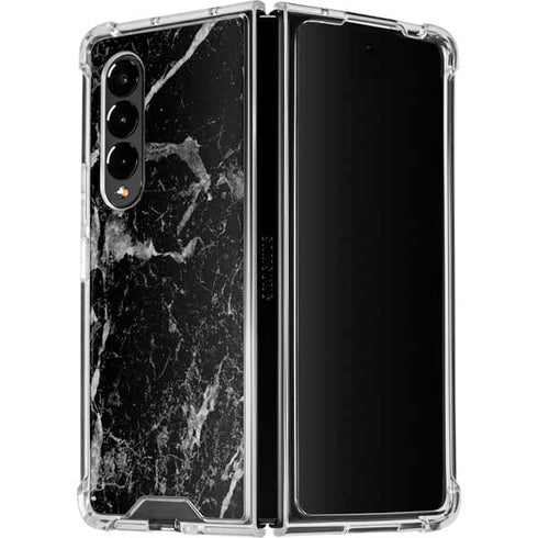 Crushed Black Galaxy Z Fold4 5G Clear Case
