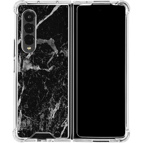 Crushed Black Galaxy Z Fold4 5G Clear Case