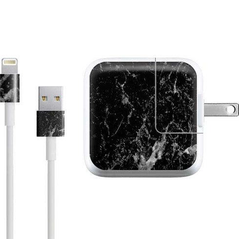 Crushed Black iPad Charger (10W USB) Skin