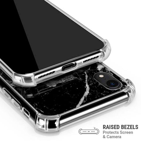 Crushed Black iPhone XR Clear Case