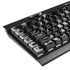 Crushed Black K95 RGB PLATINUM Mechanical Gaming Keyboard Skin