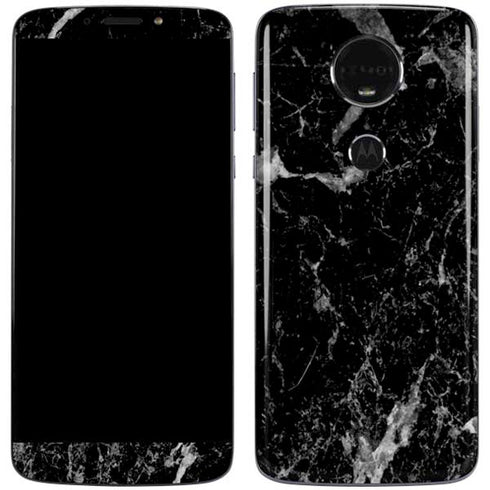 Crushed Black Moto E5 Plus Skin