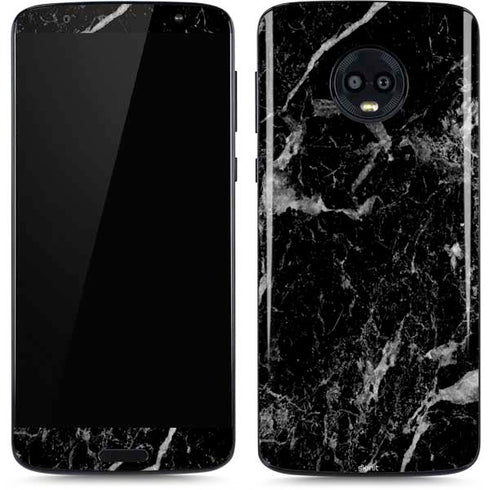 Crushed Black Moto G6 Skin