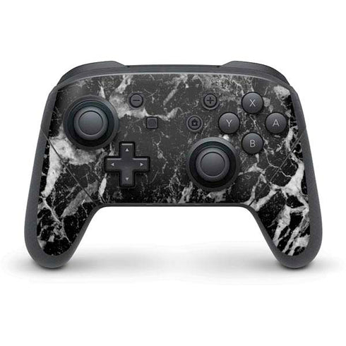Crushed Black Nintendo Switch Pro Controller Skin