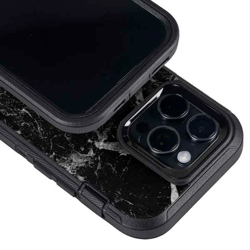 Crushed Black Otterbox Defender iPhone Skin