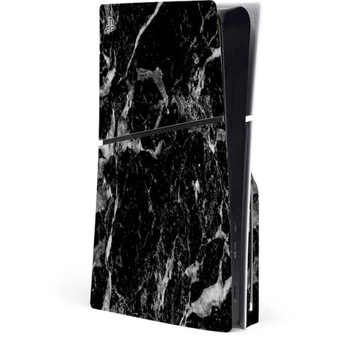 Crushed Black PS5 Slim Disk Console Skin