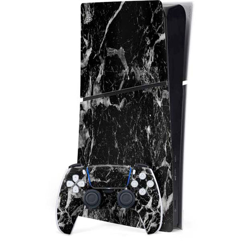 Crushed Black PS5 Slim Digital Edition Console Skin