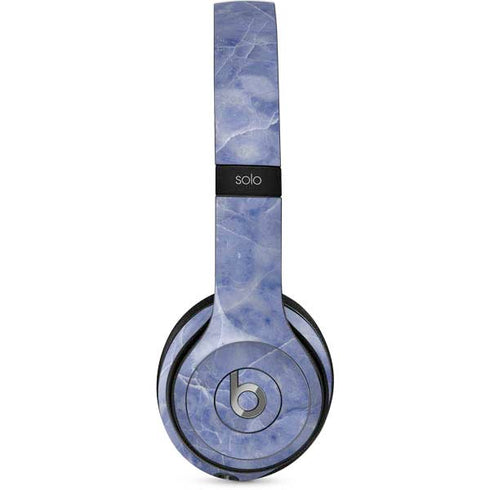 Crushed Blue Beats Solo 2 Wired Skin
