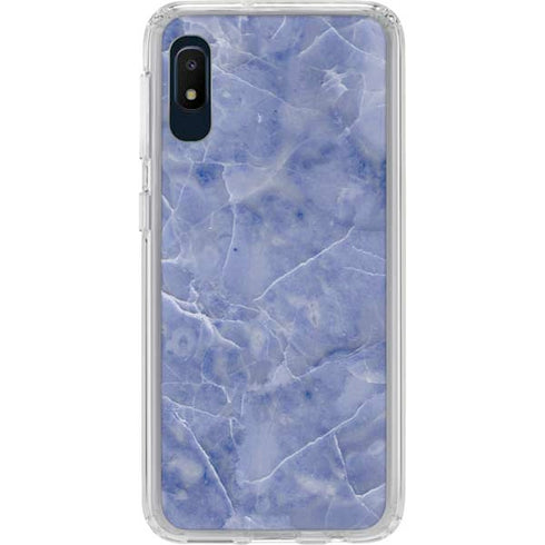Crushed Blue Galaxy A10e Clear Case