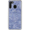 Crushed Blue Galaxy A21 Clear Case
