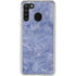 Crushed Blue Galaxy A21 Clear Case