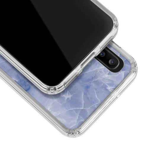 Crushed Blue Galaxy A30 Clear Case
