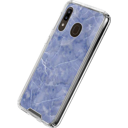 Crushed Blue Galaxy A30 Clear Case