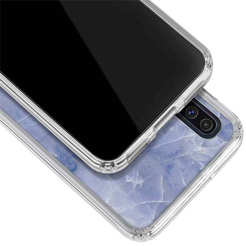 Crushed Blue Galaxy A50 Clear Case