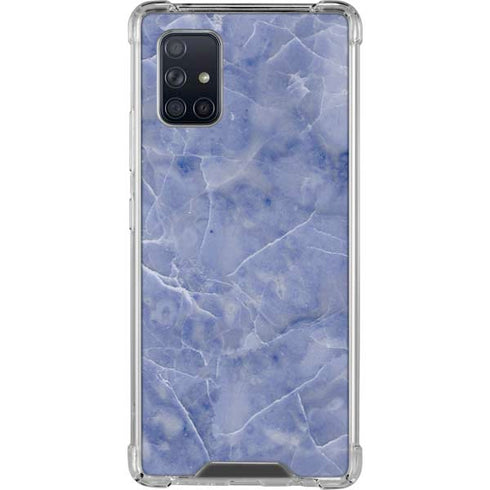 Crushed Blue Galaxy A71 5G Clear Case