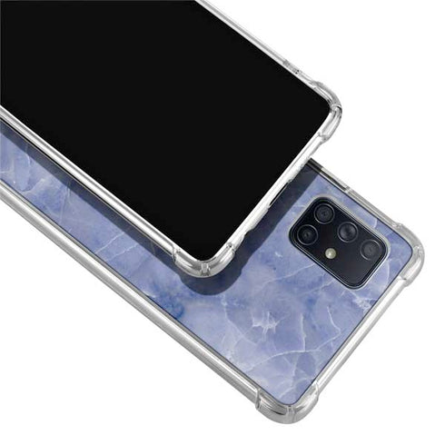 Crushed Blue Galaxy A71 5G Clear Case