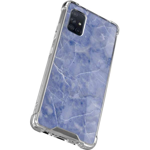 Crushed Blue Galaxy A71 5G Clear Case