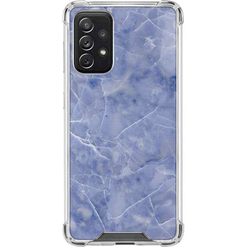 Crushed Blue Galaxy A72 5G Clear Case